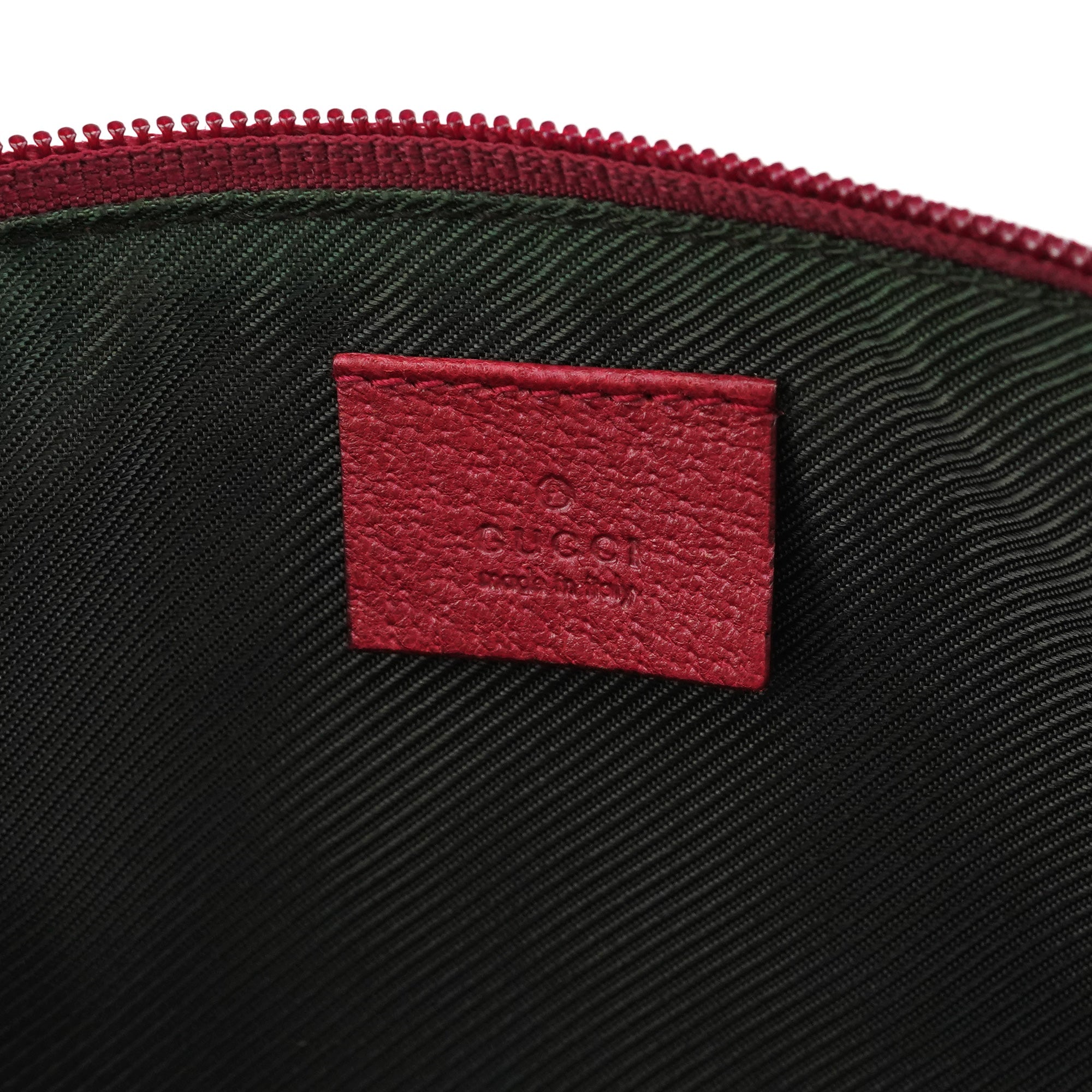 07198 Beige Red GG Boat Pochette