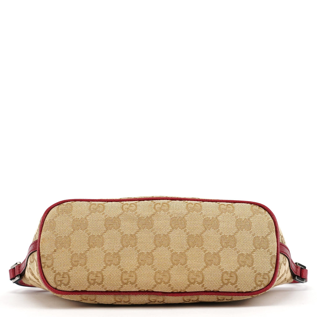 07198 Beige Red GG Boat Pochette