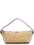 07198 Beige Red GG Boat Pochette