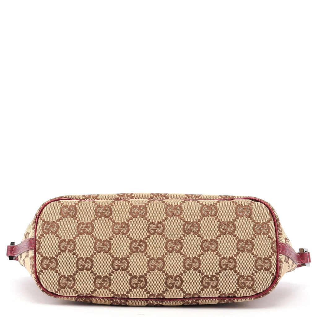 07198 Beige Red GG Boat Pochette