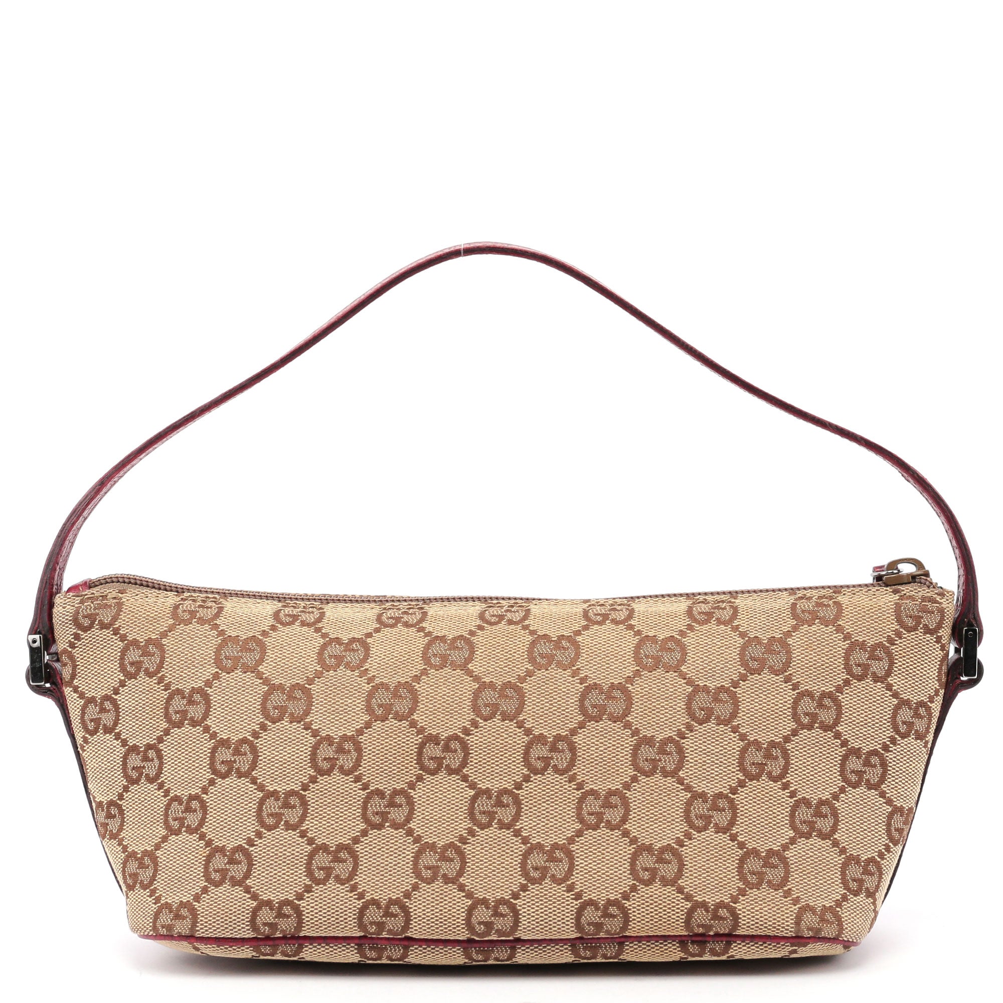 07198 Beige Red GG Boat Pochette