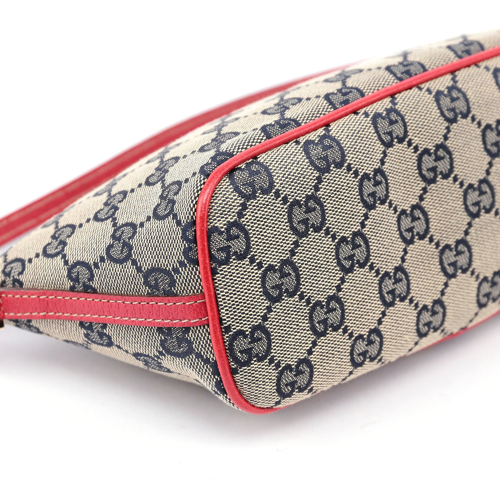 07198 Beige Red GG Boat Pochette