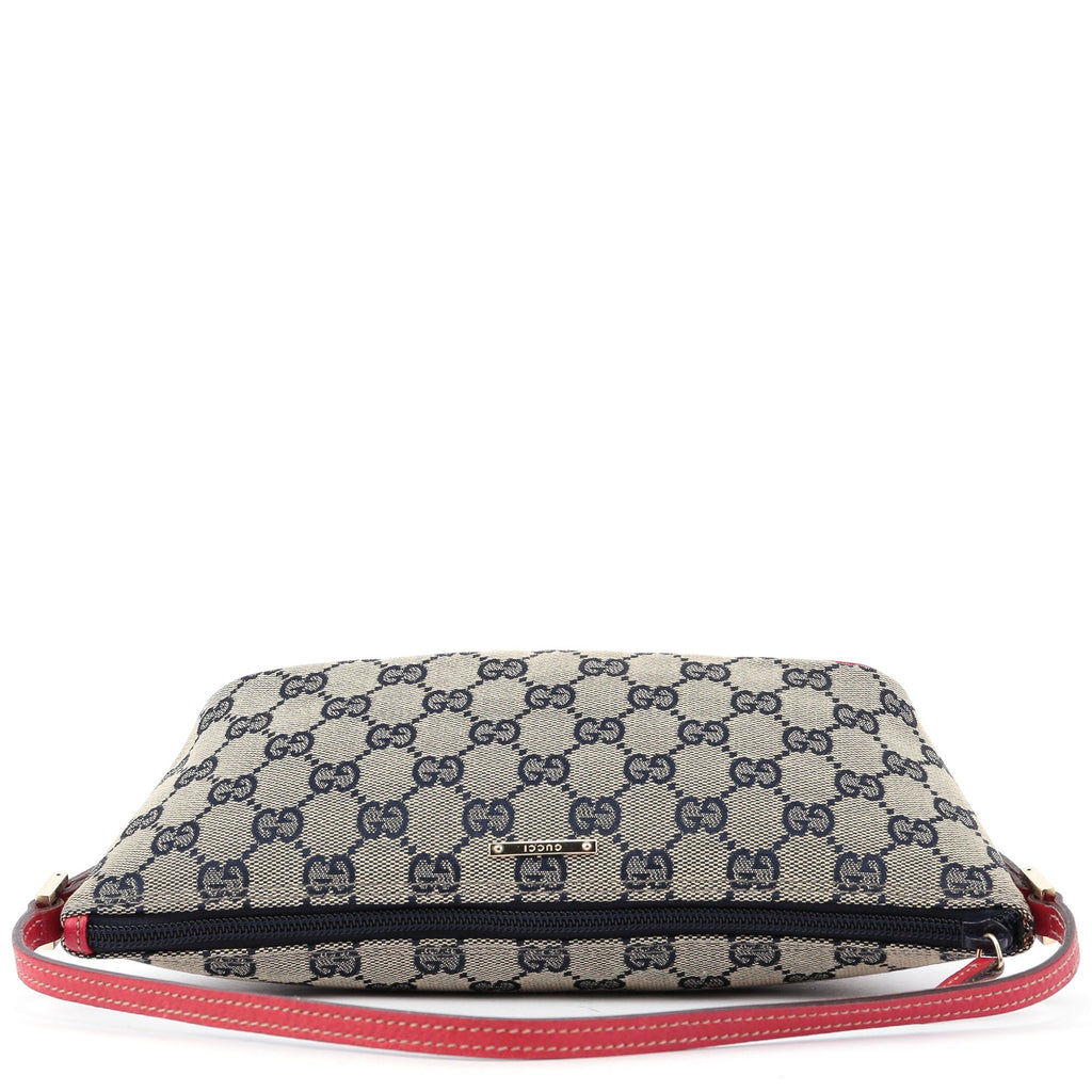 07198 Beige Red GG Boat Pochette