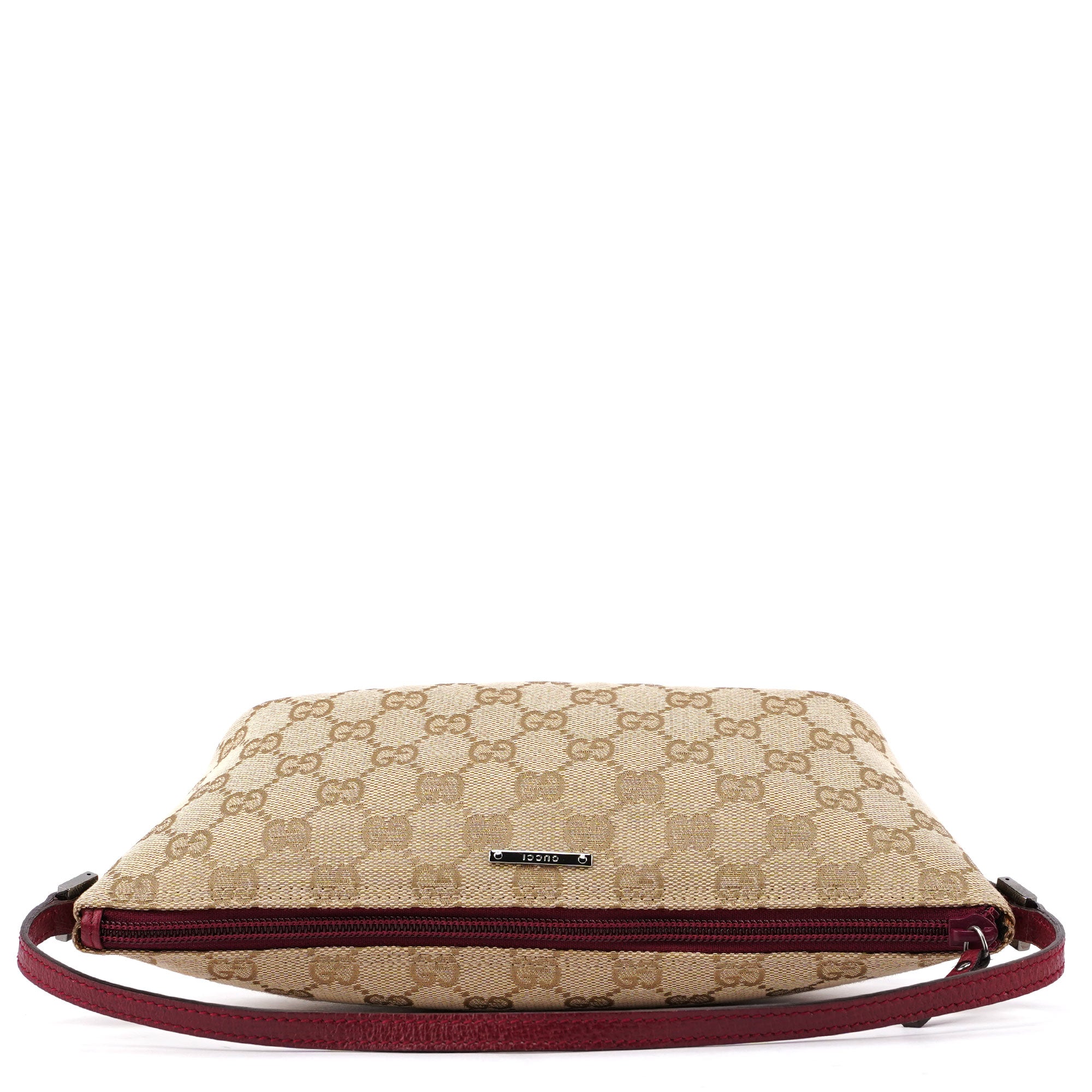 07198 Beige Red GG Boat Pochette