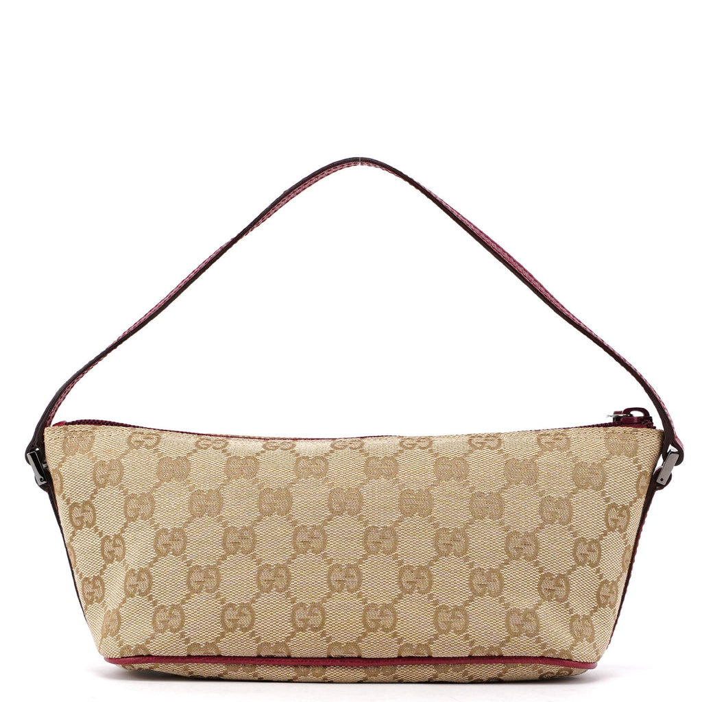 07198 Beige Red GG Boat Pochette