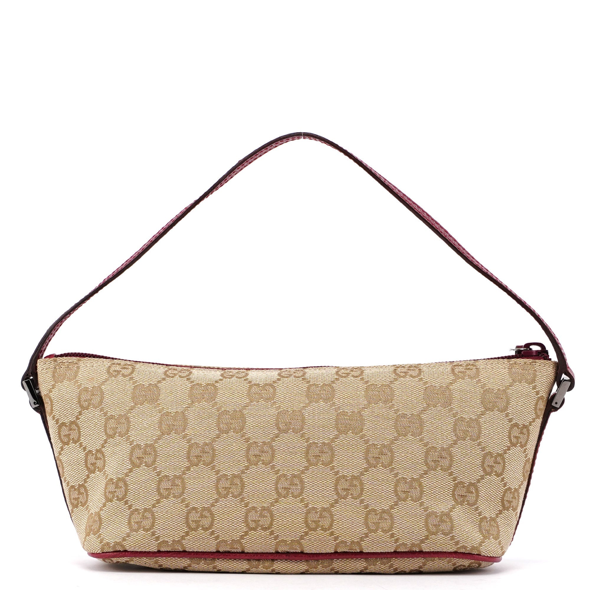 07198 Beige Red GG Boat Pochette