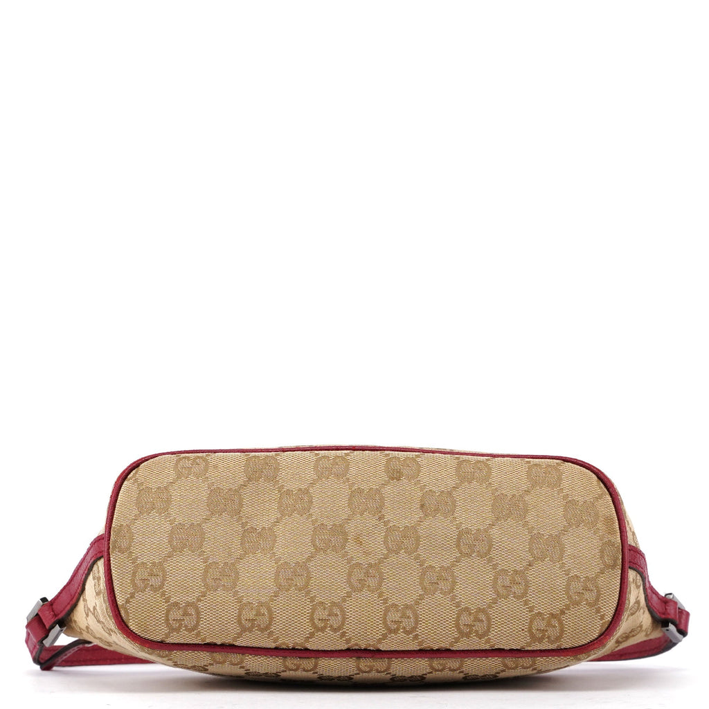 07198 Beige Red GG Boat Pochette