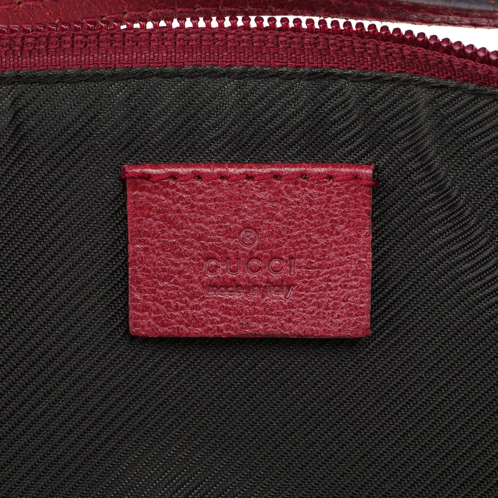 07198 Beige Red GG Boat Pochette