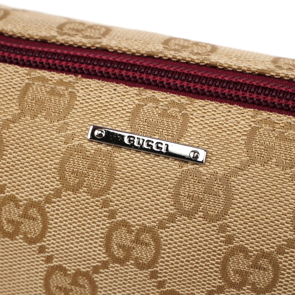 07198 Beige Red GG Boat Pochette