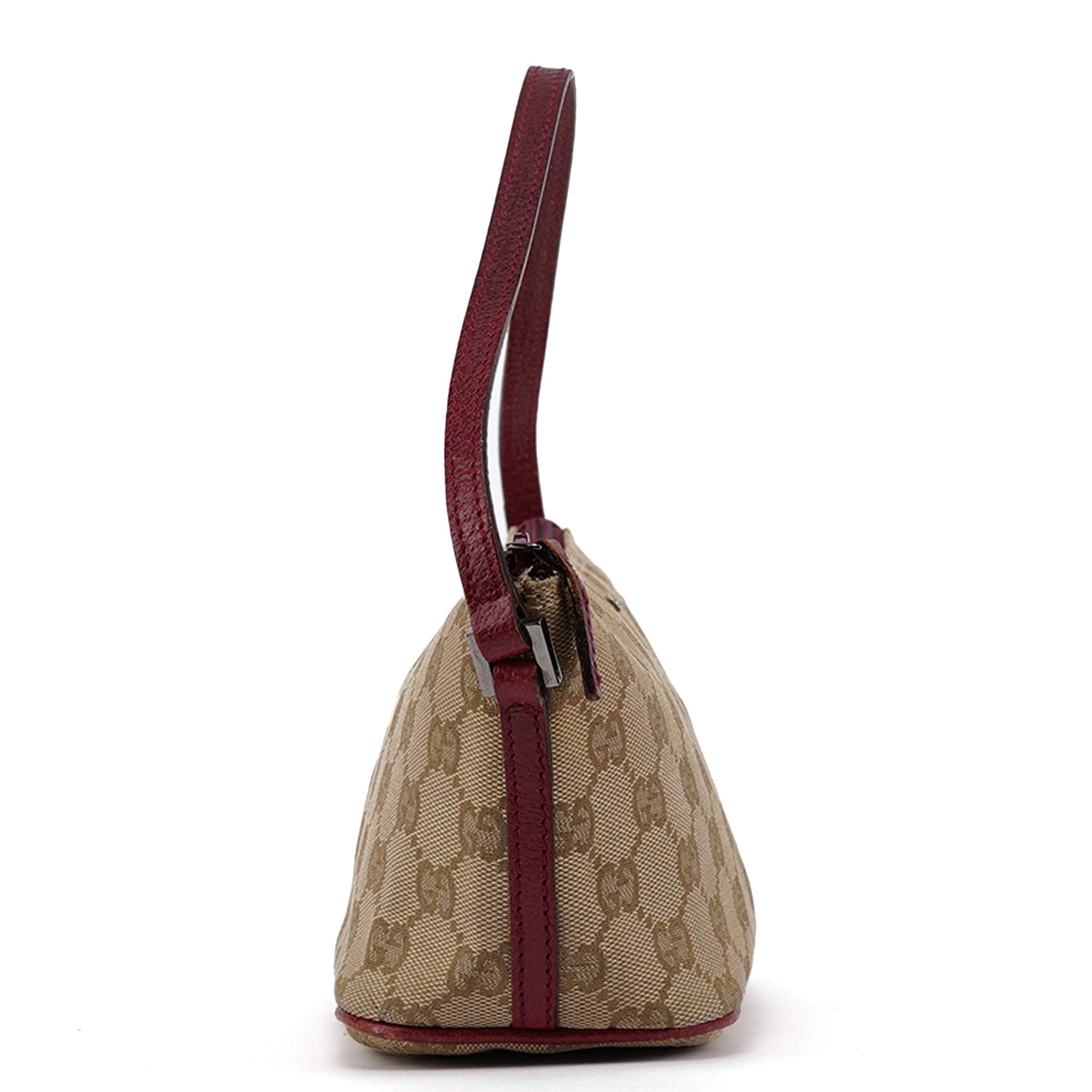 07198 Beige Red GG Boat Pochette