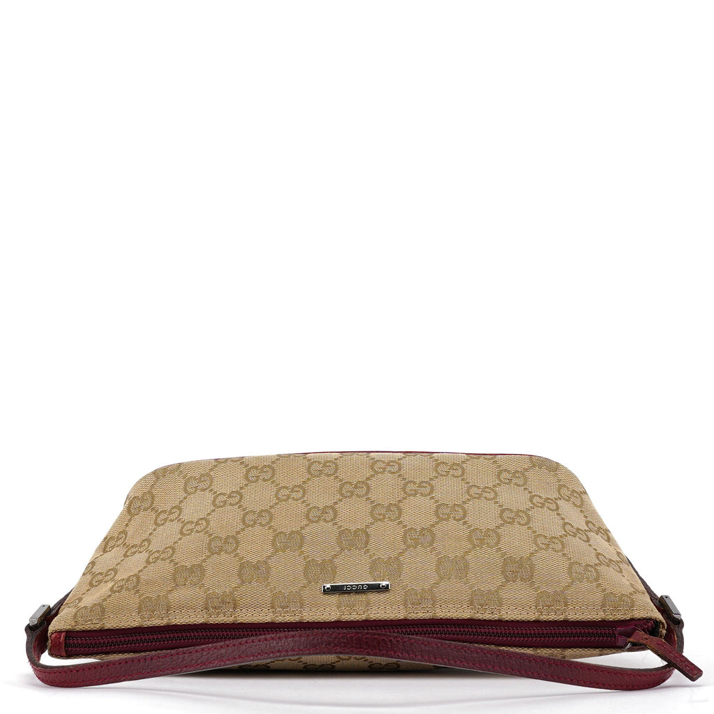 07198 Beige Red GG Boat Pochette