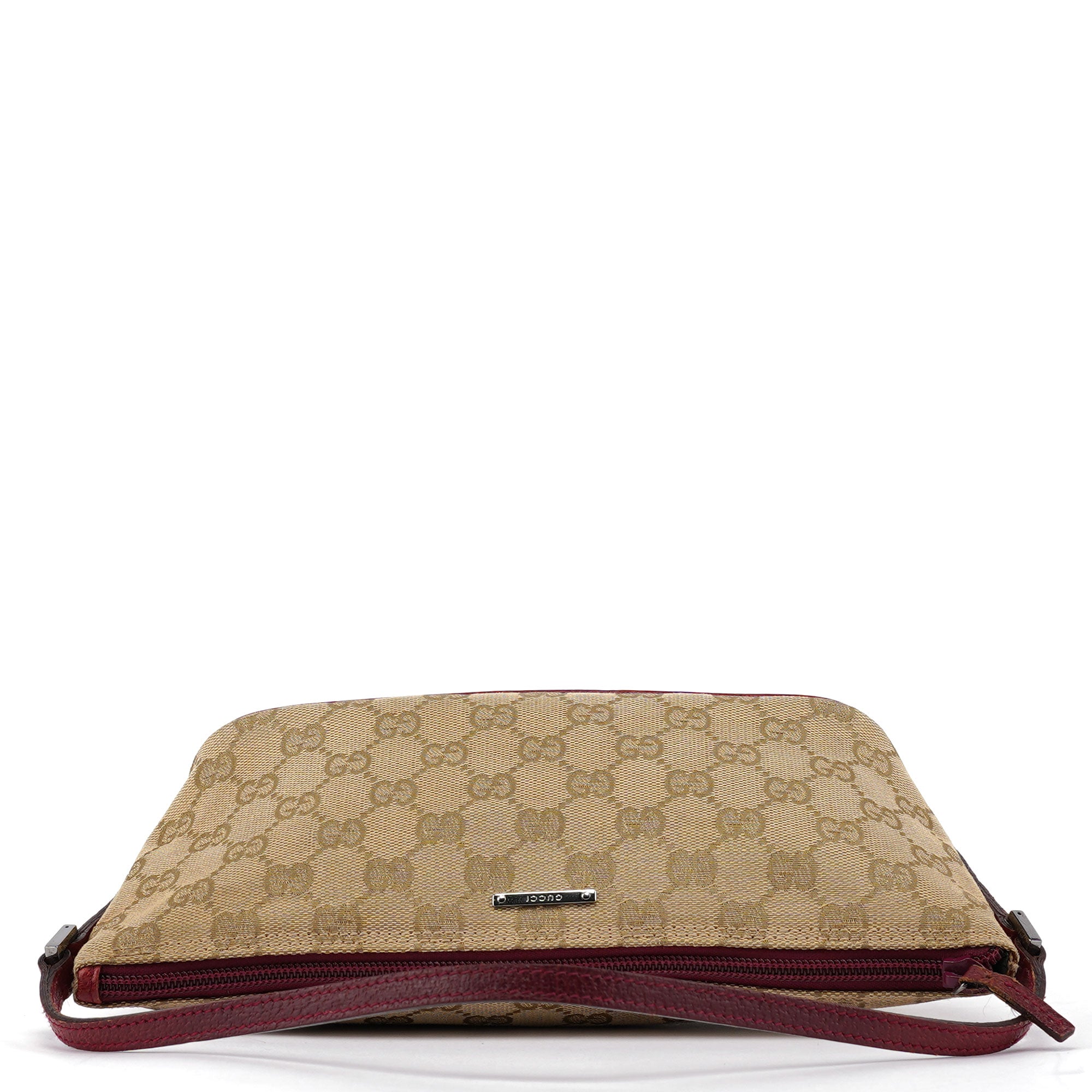 07198 Beige Red GG Boat Pochette