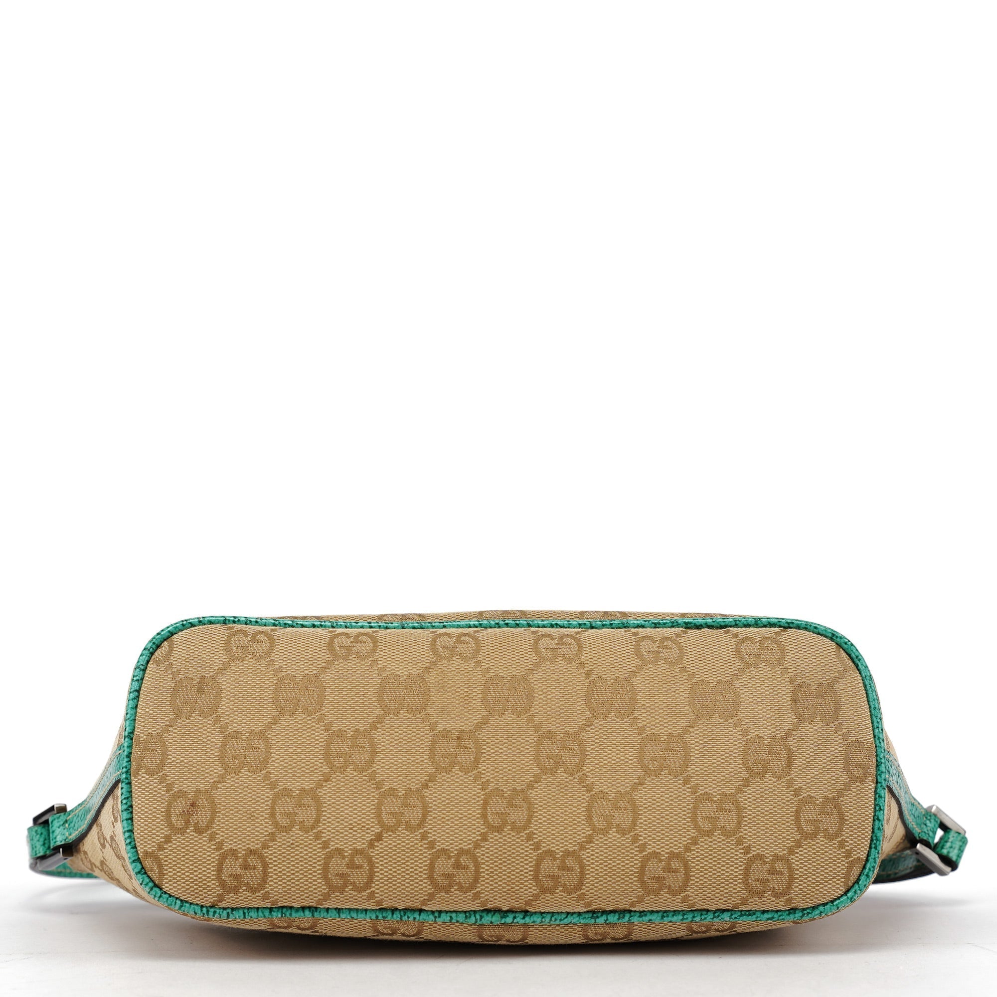 07198 Beige Turquoise GG Boat Pochette