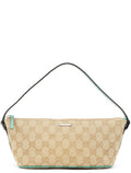 07198 Beige Turquoise GG Boat Pochette