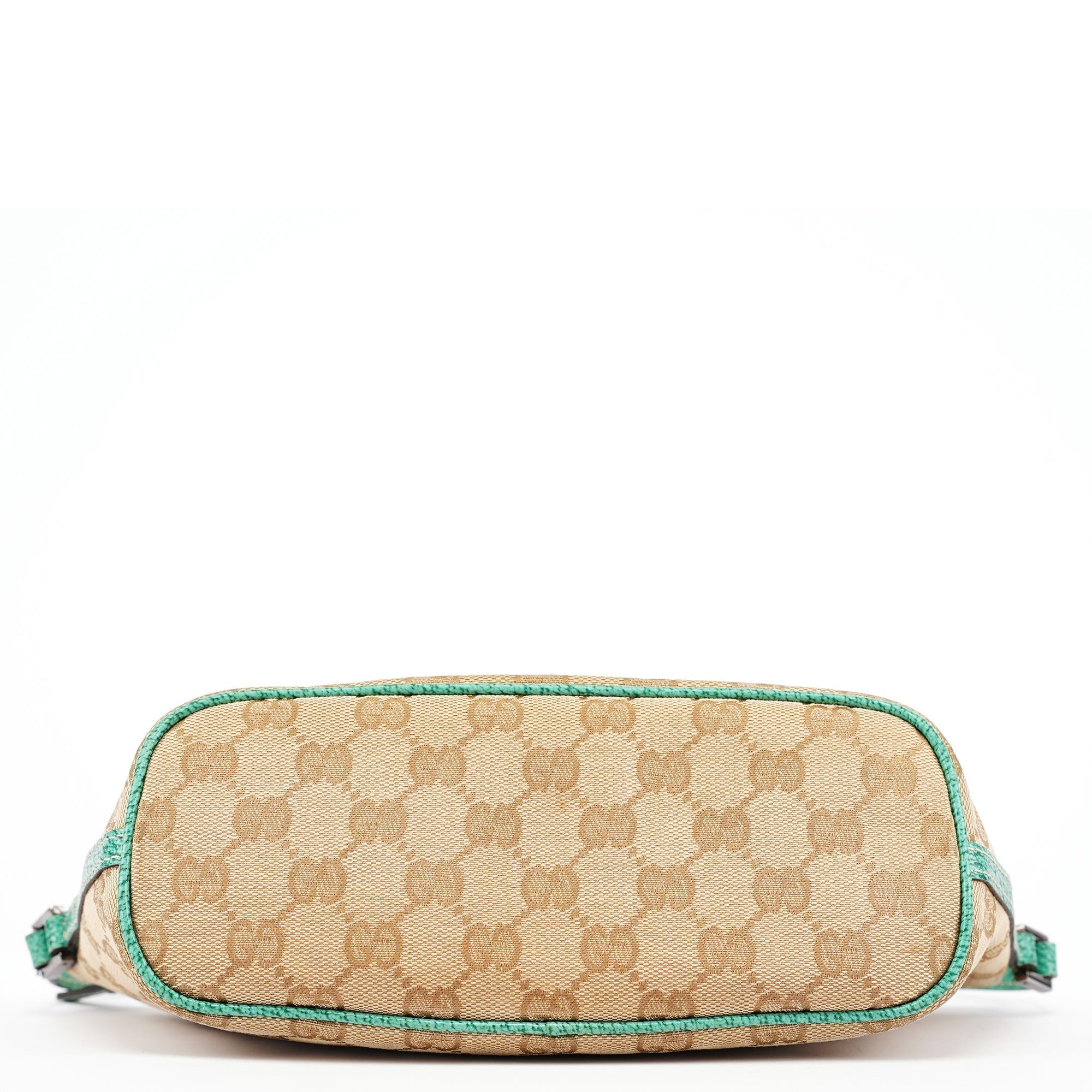 07198 Beige Turquoise GG Boat Pochette