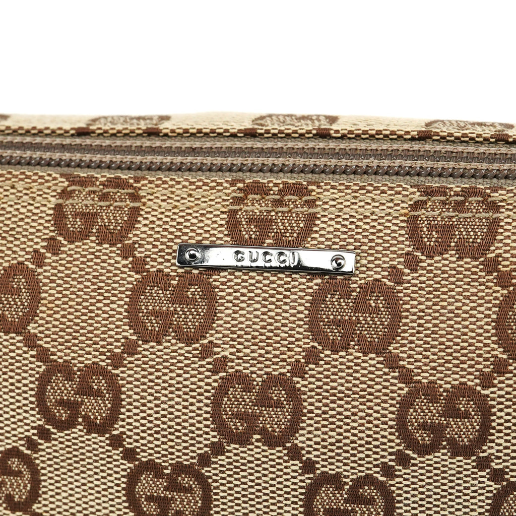 07198 Beige Turquoise GG Boat Pochette