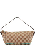 07198 Beige Turquoise GG Boat Pochette