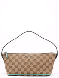 07198 Beige Turquoise GG Boat Pochette