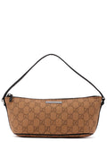 07198 Beige Wool GG Boat Pochette