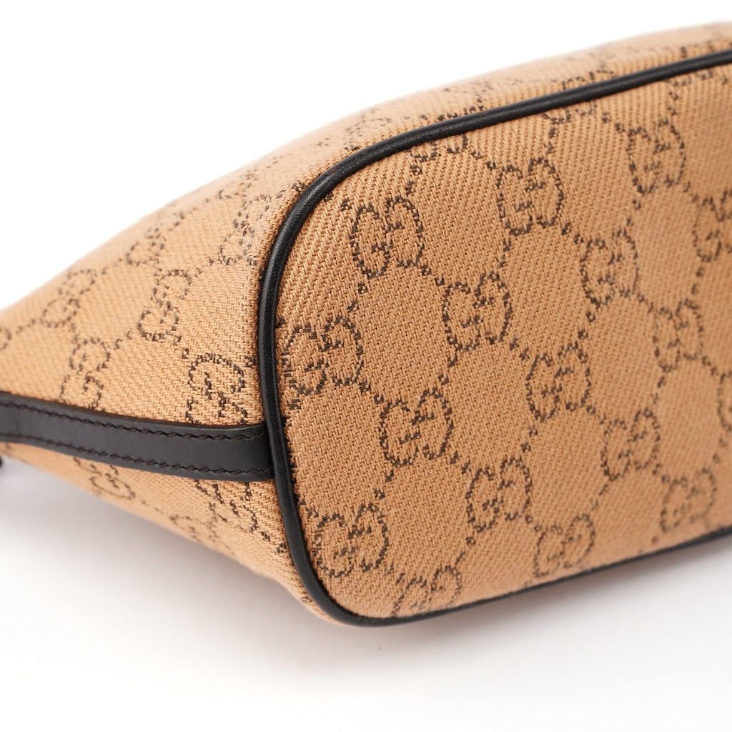 07198 Beige Wool GG Boat Pochette