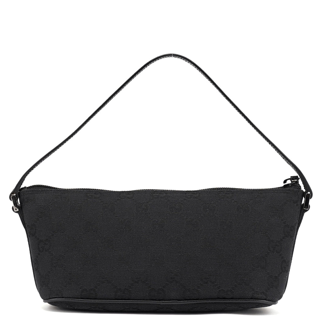 07198 Black GG Boat Pochette