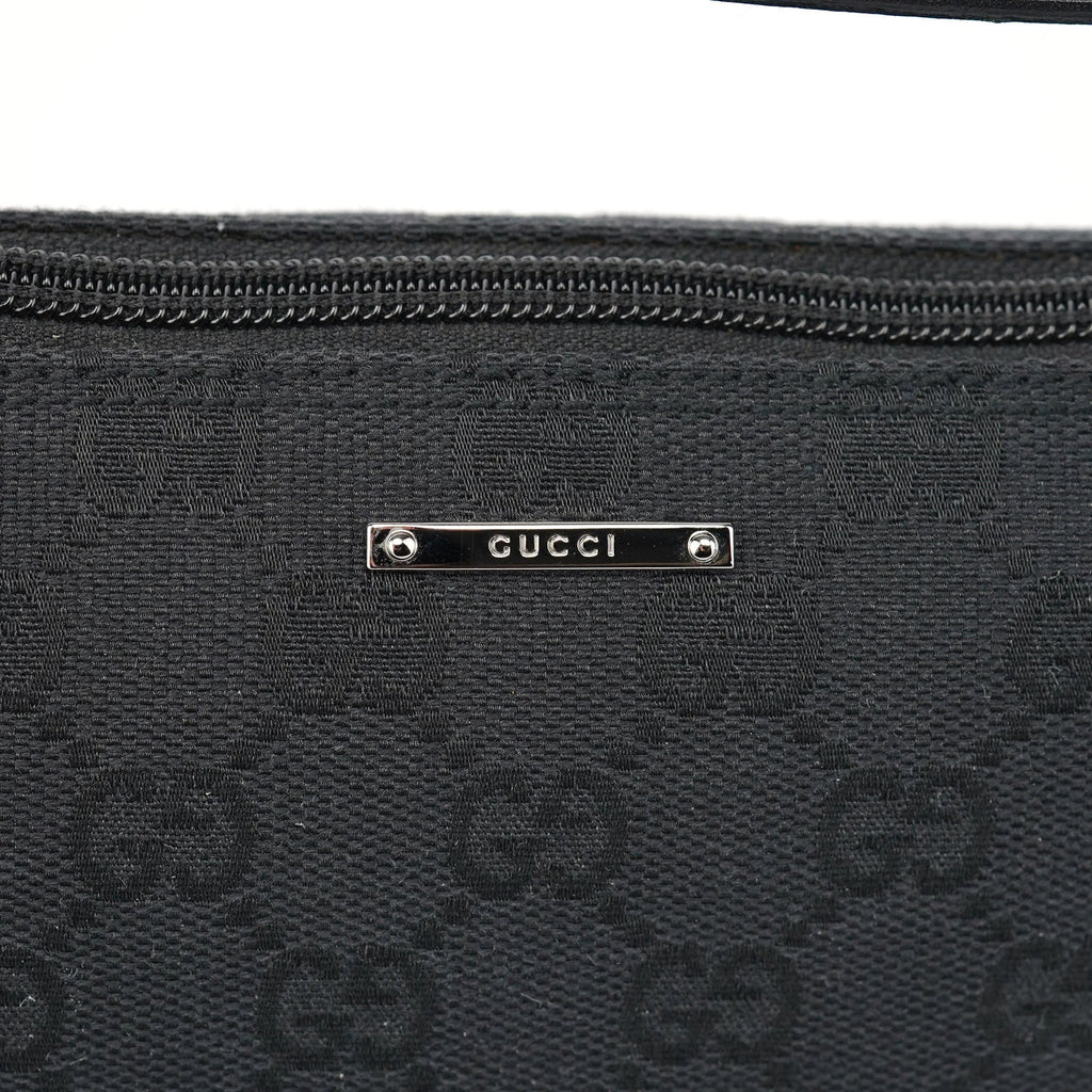 07198 Black GG Boat Pochette