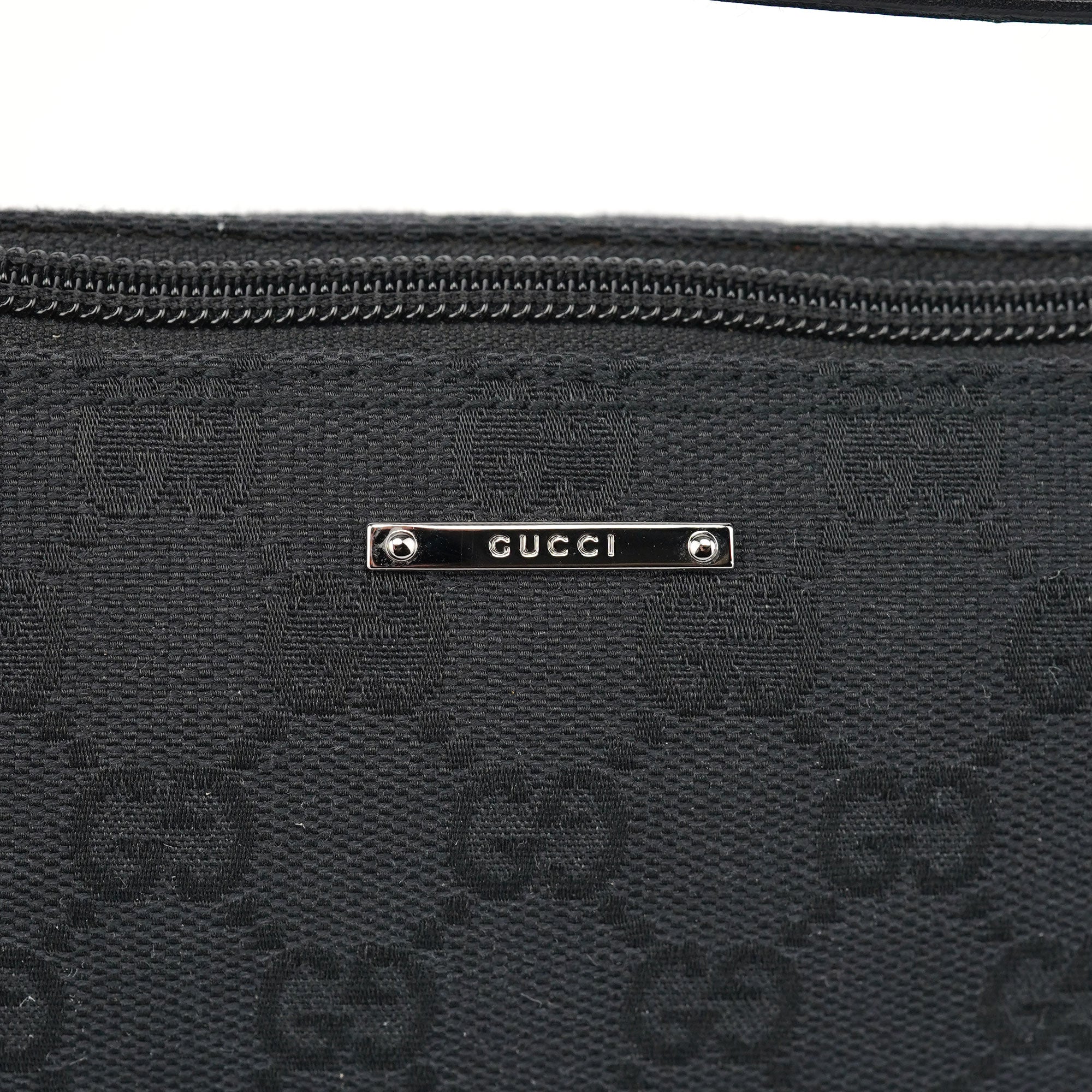 07198 Black GG Boat Pochette