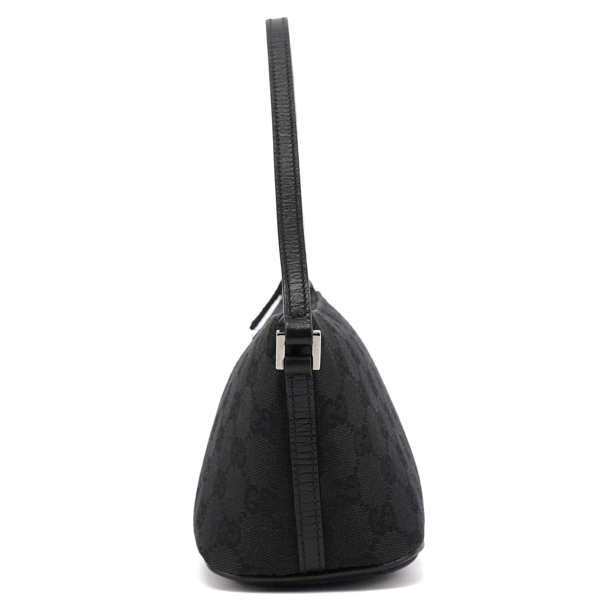 07198 Black GG Boat Pochette