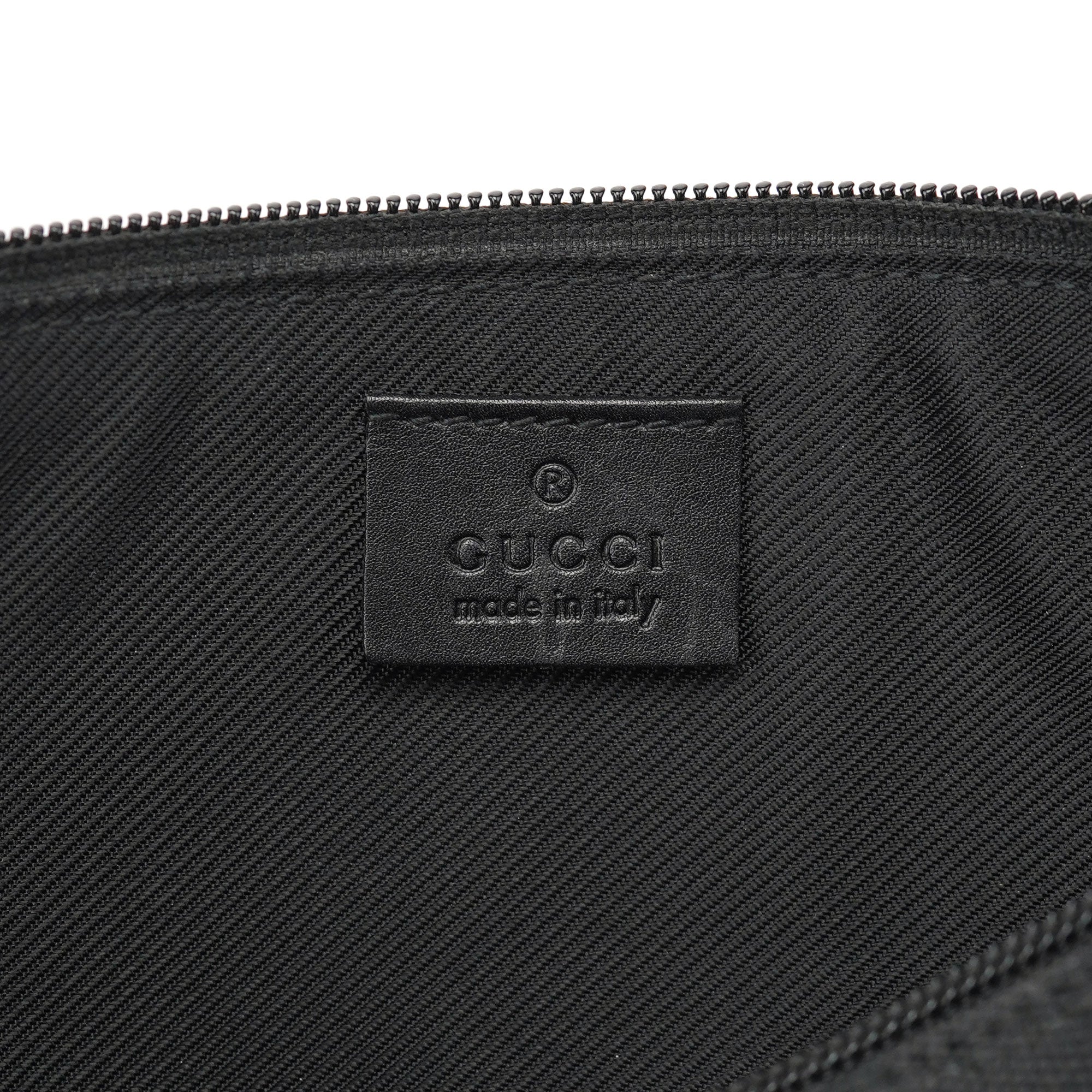 07198 Black GG Boat Pochette