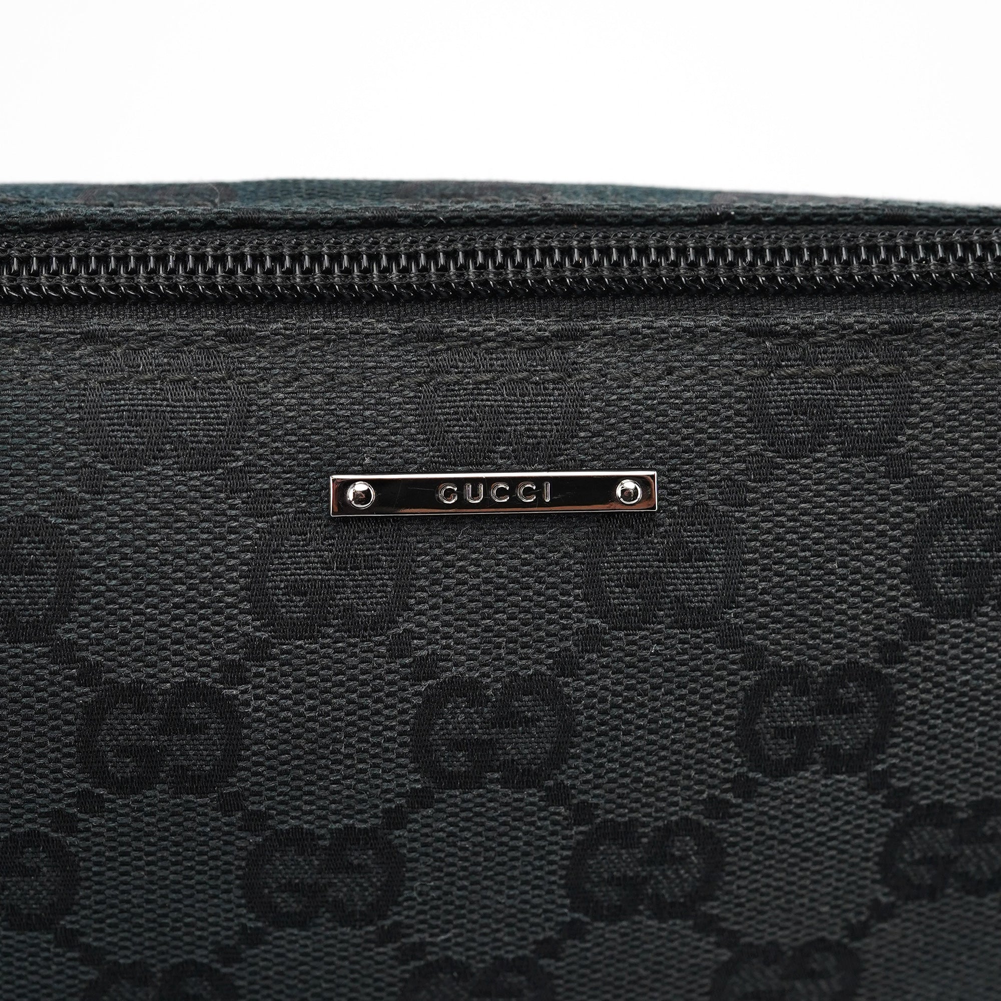 07198 Black GG Boat Pochette