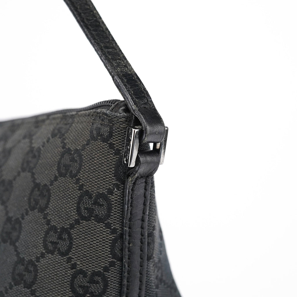 07198 Black GG Boat Pochette