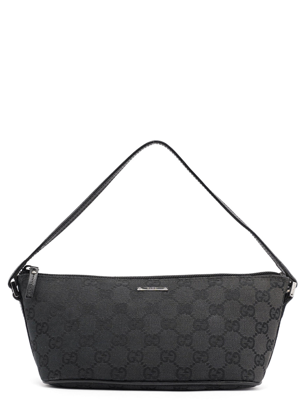 07198 Black GG Boat Pochette
