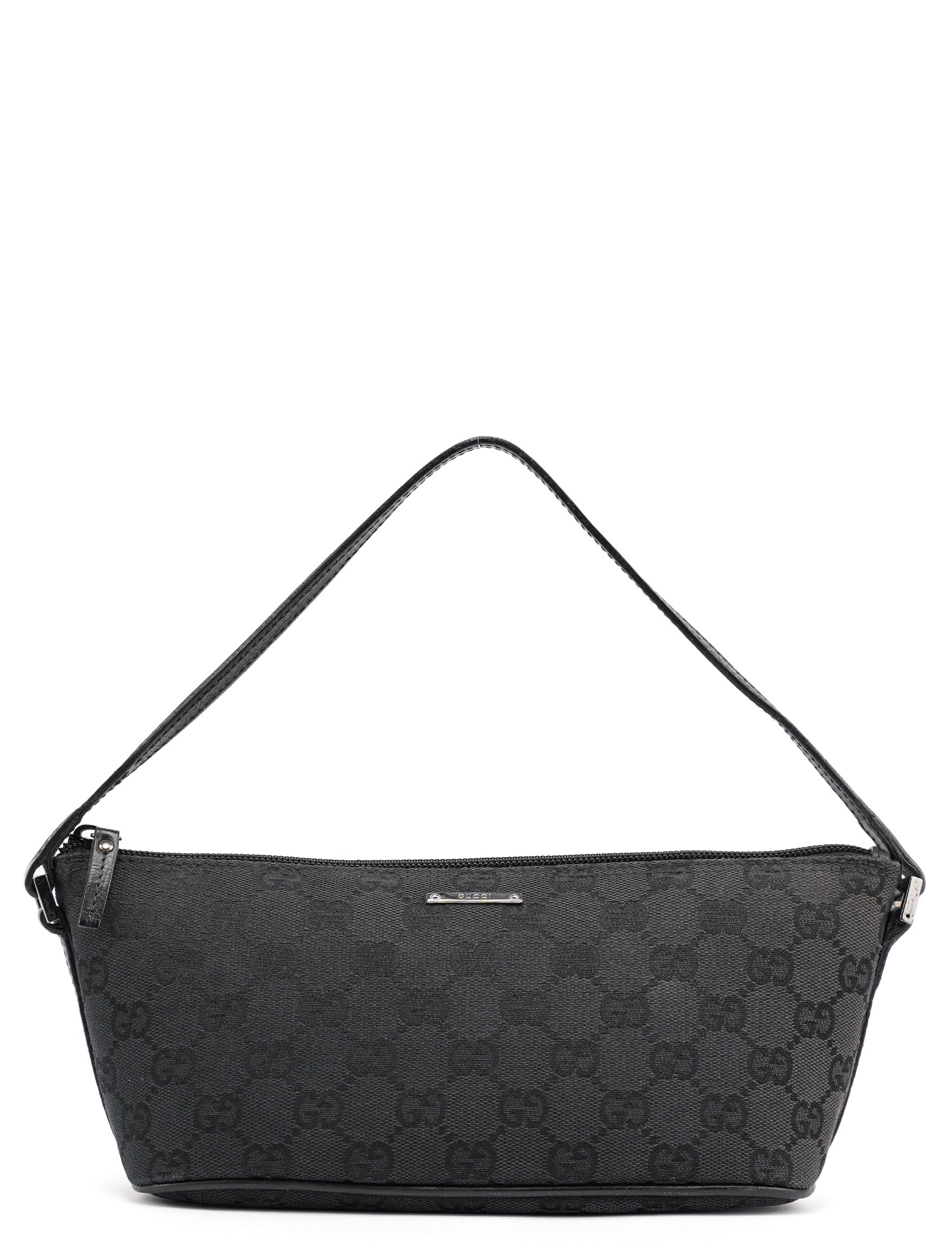 07198 Black GG Boat Pochette