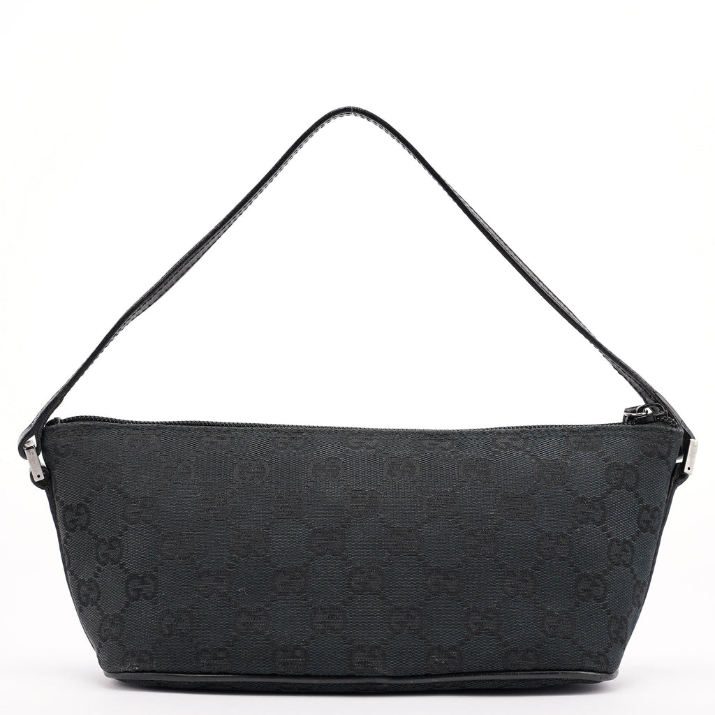 07198 Black GG Boat Pochette