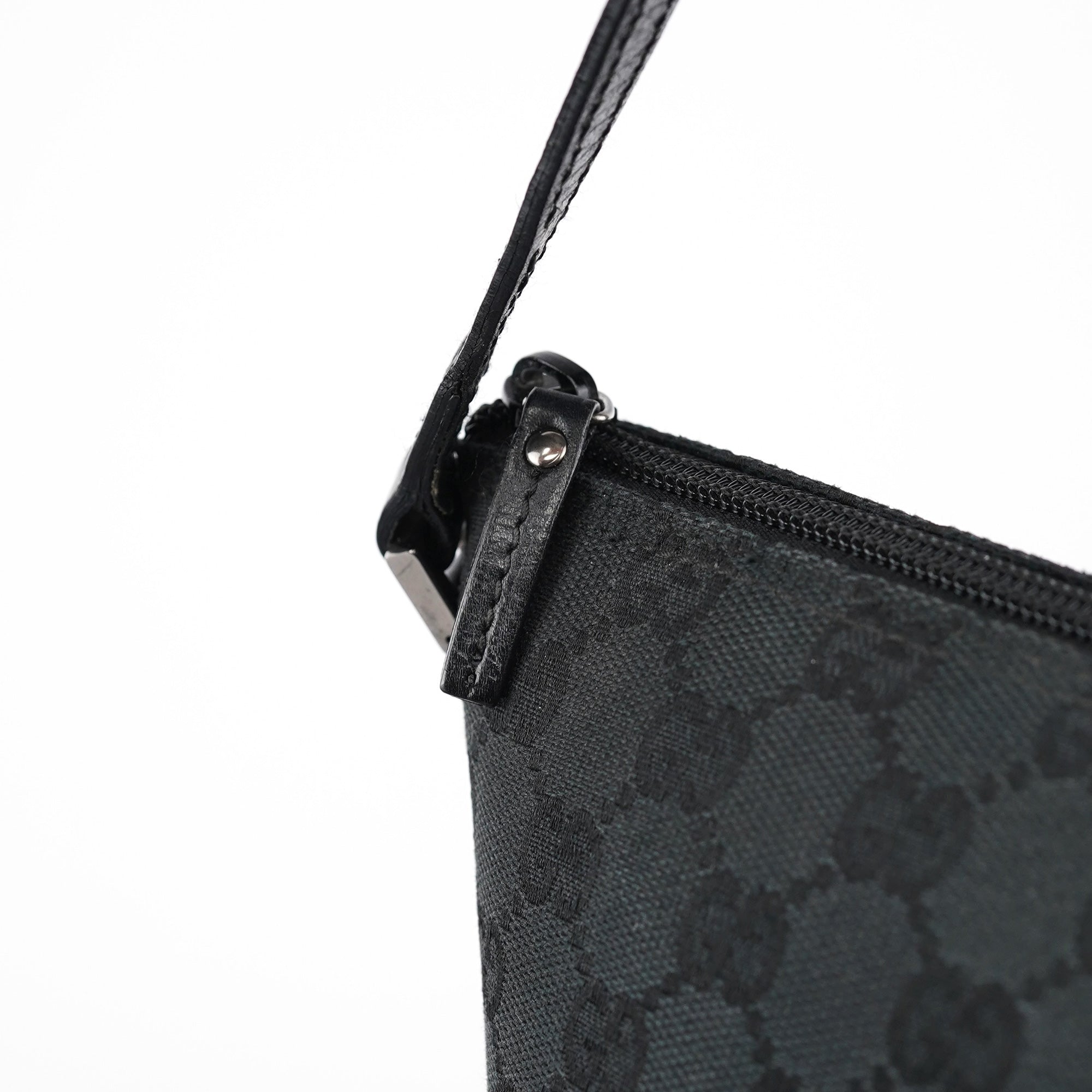 07198 Black GG Boat Pochette