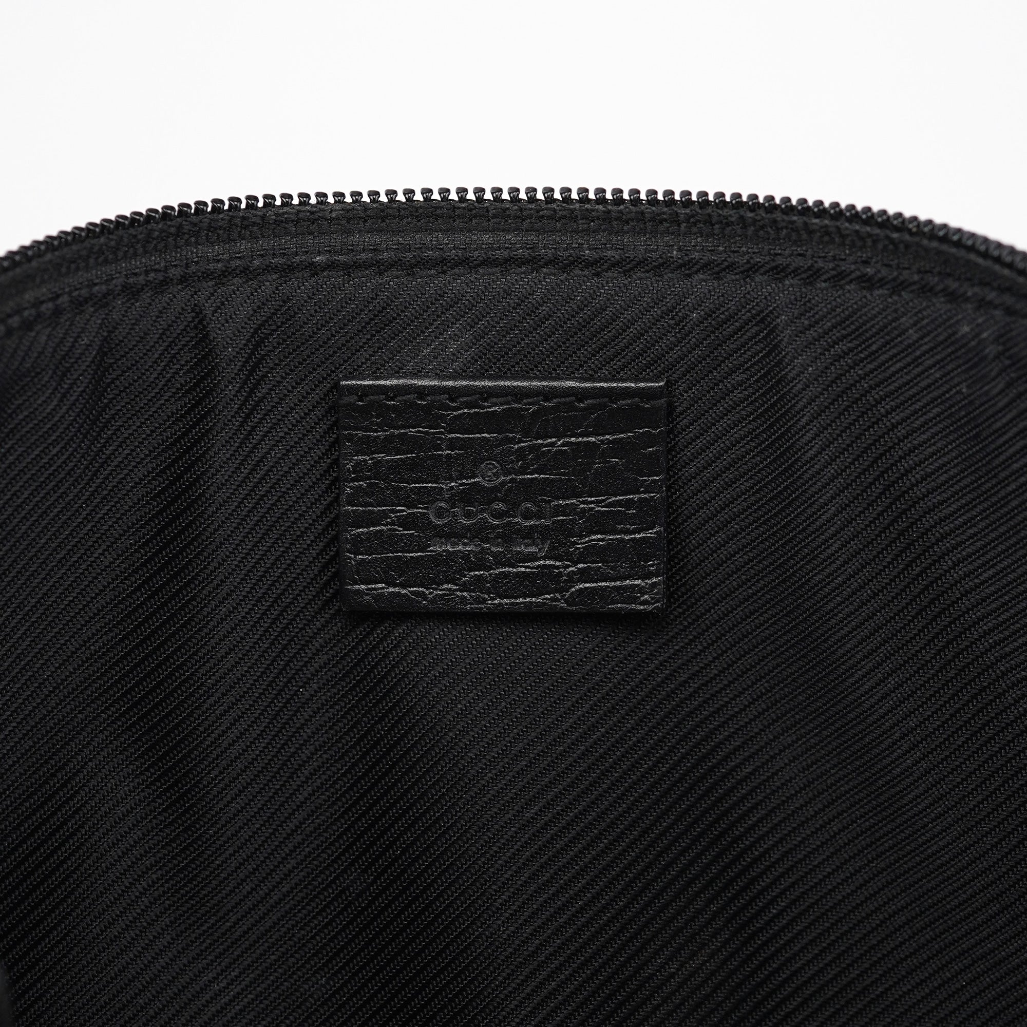 07198 Black GG Boat Pochette