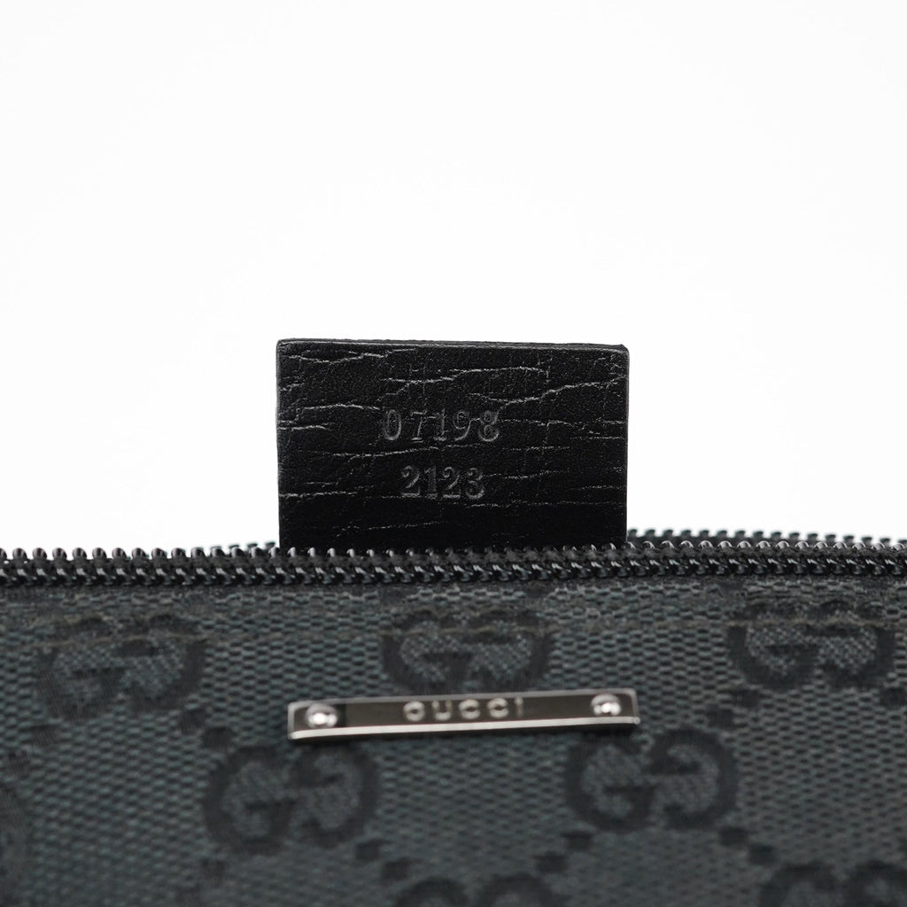 07198 Black GG Boat Pochette