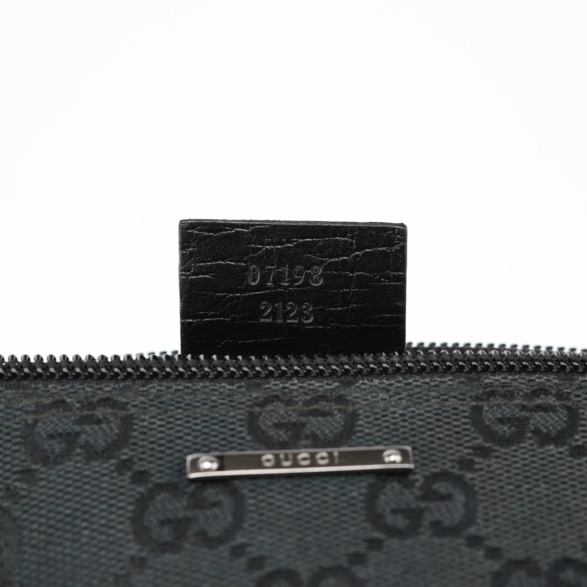 07198 Black GG Boat Pochette