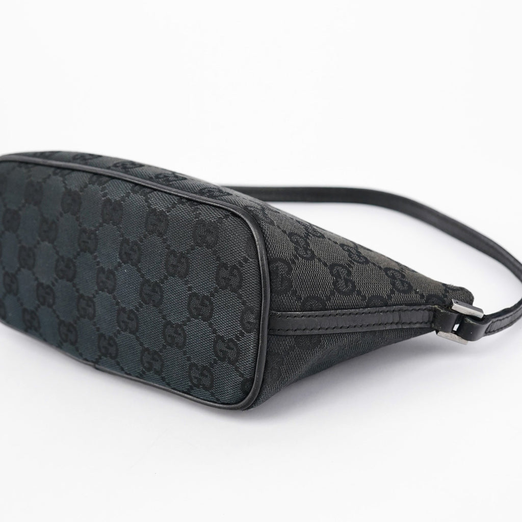 07198 Black GG Boat Pochette