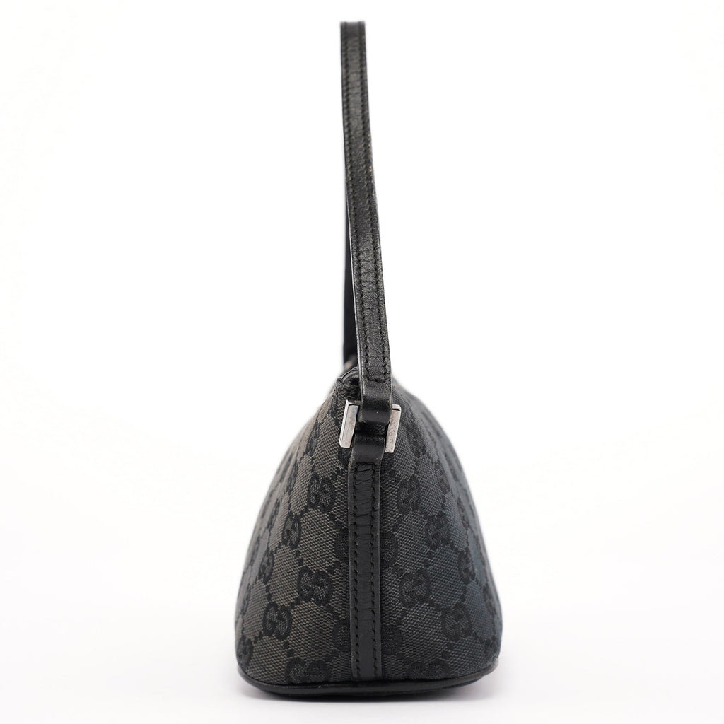 07198 Black GG Boat Pochette