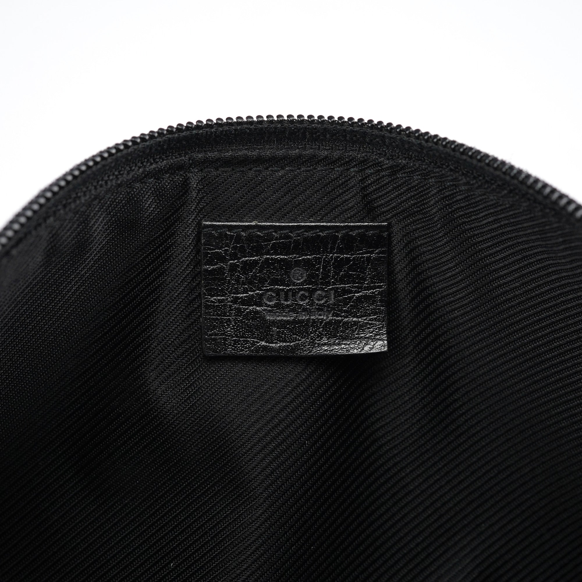 07198 Black GG Boat Pochette