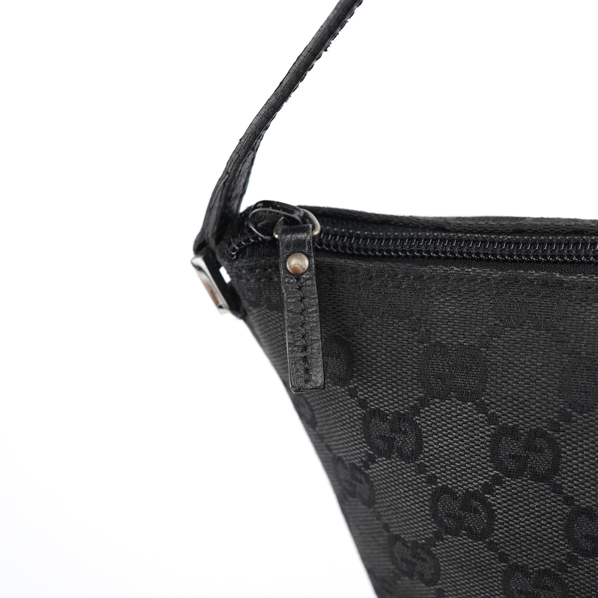 07198 Black GG Boat Pochette