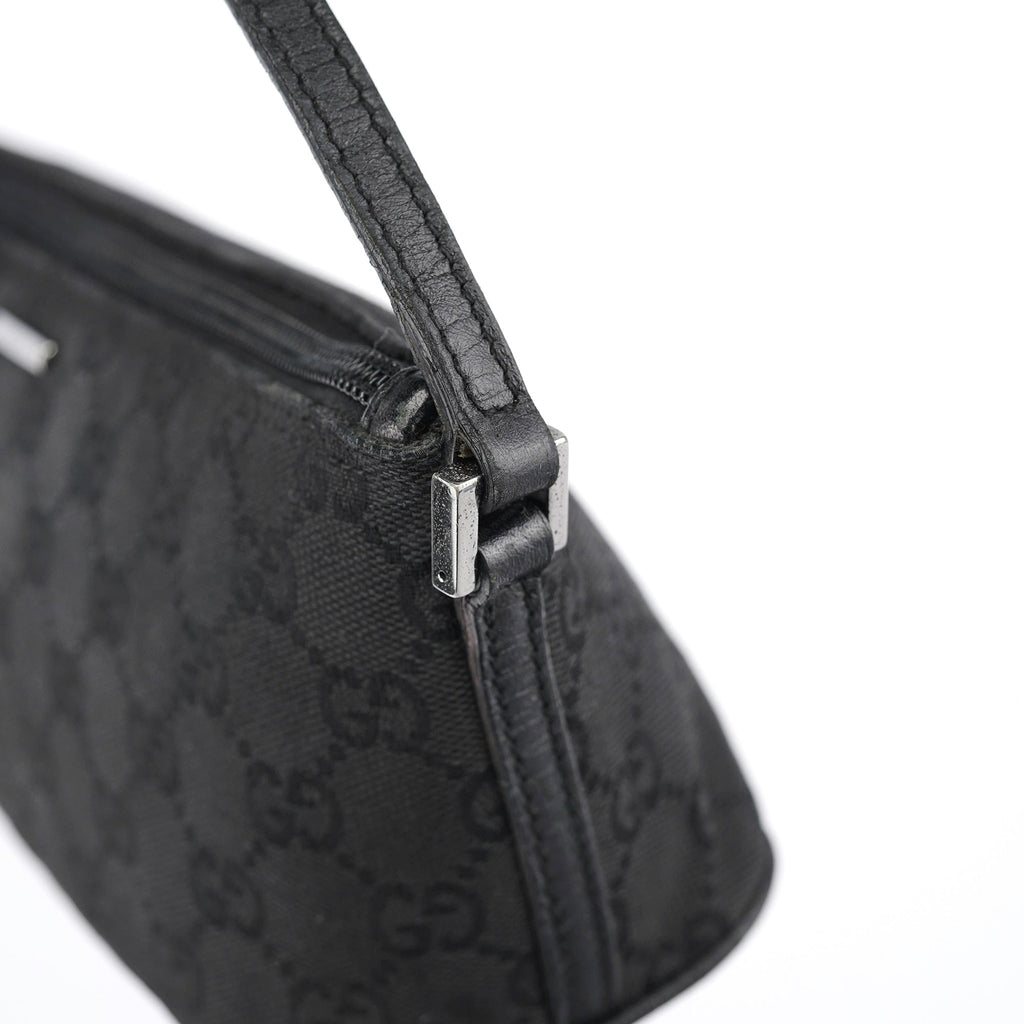 07198 Black GG Boat Pochette