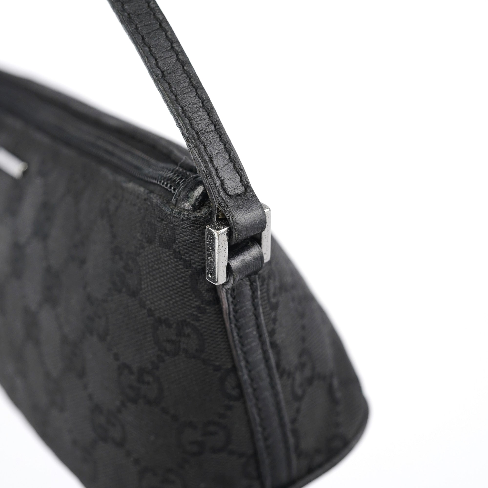07198 Black GG Boat Pochette