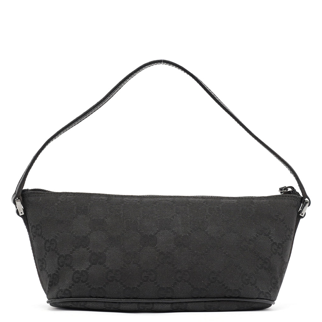 07198 Black GG Boat Pochette
