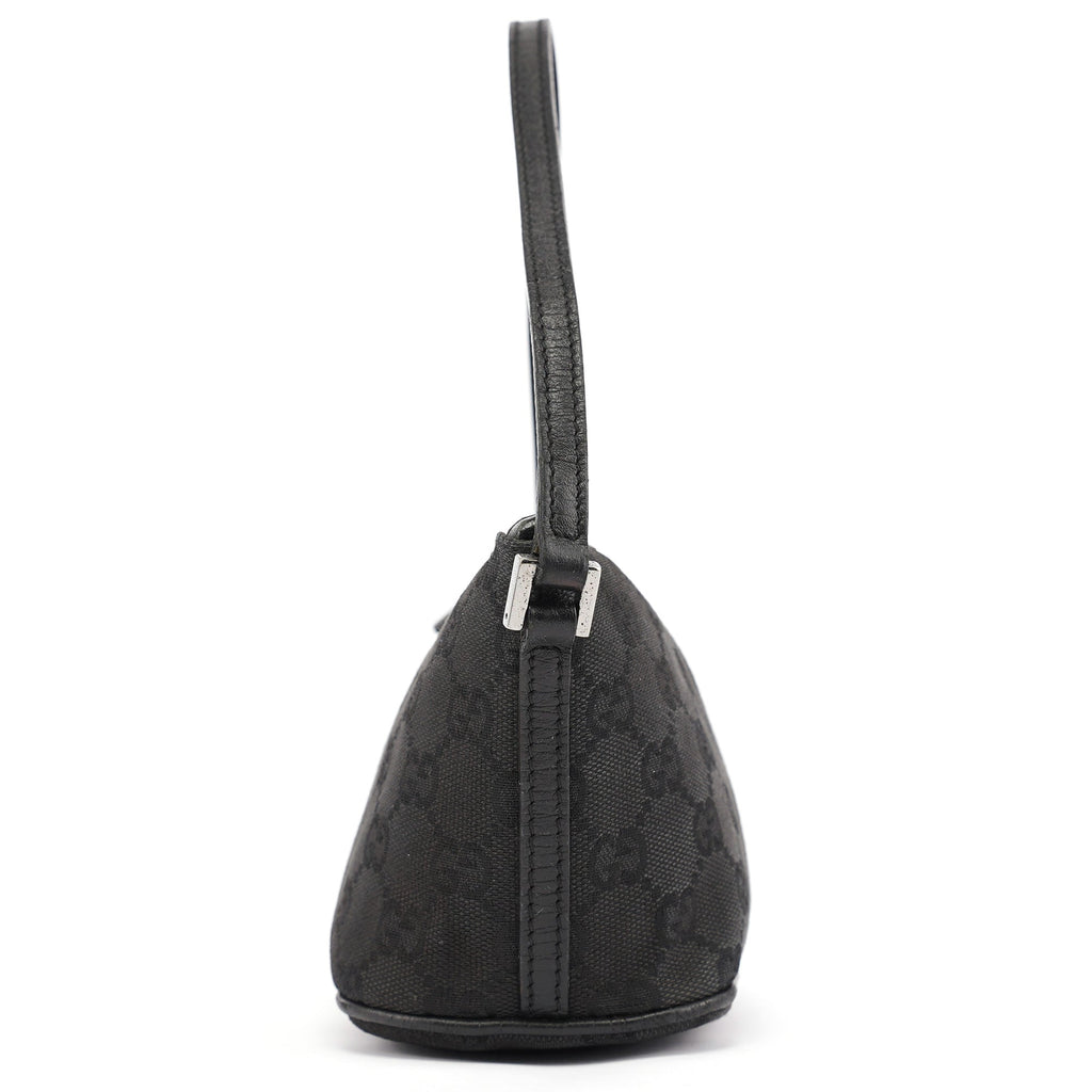 07198 Black GG Boat Pochette