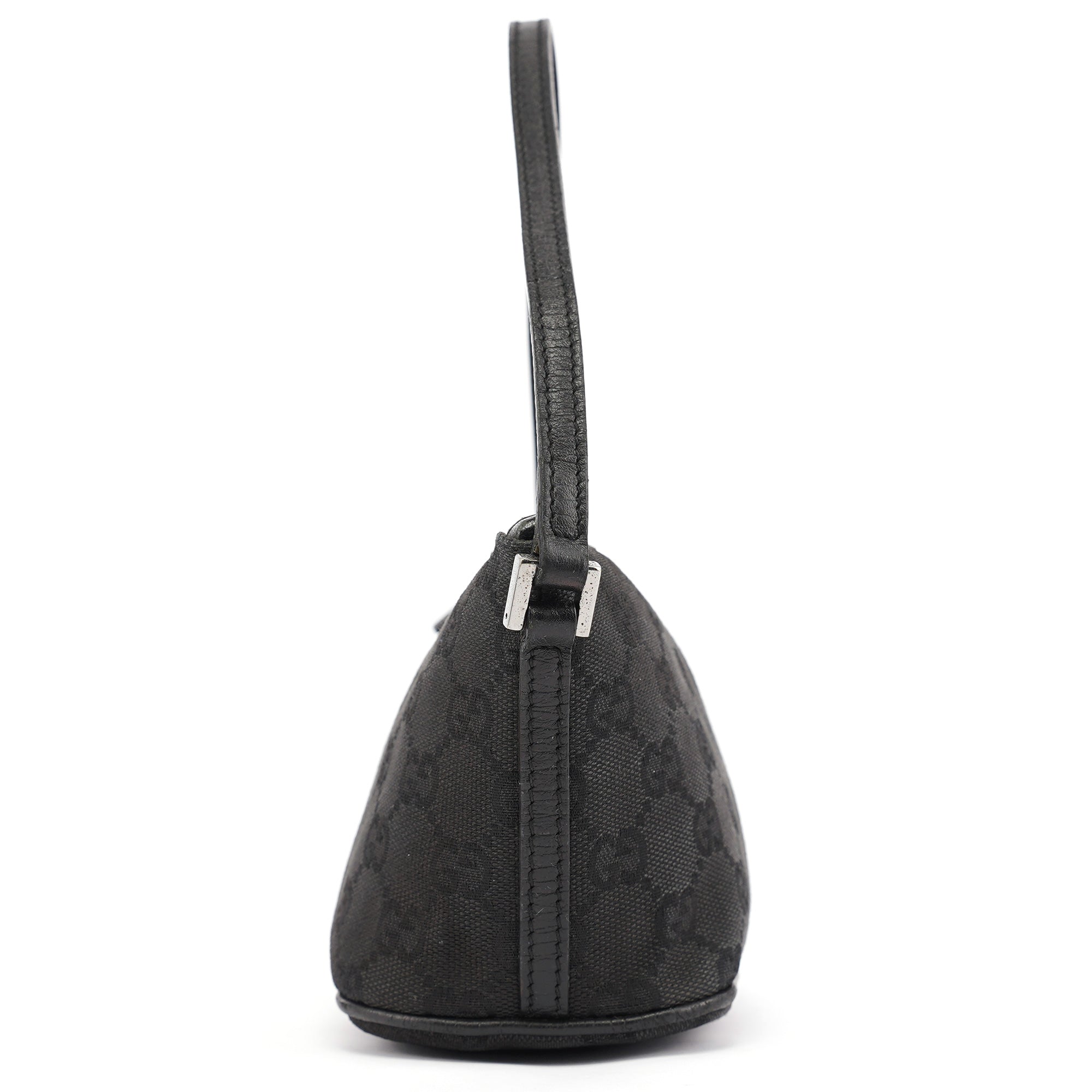 07198 Black GG Boat Pochette