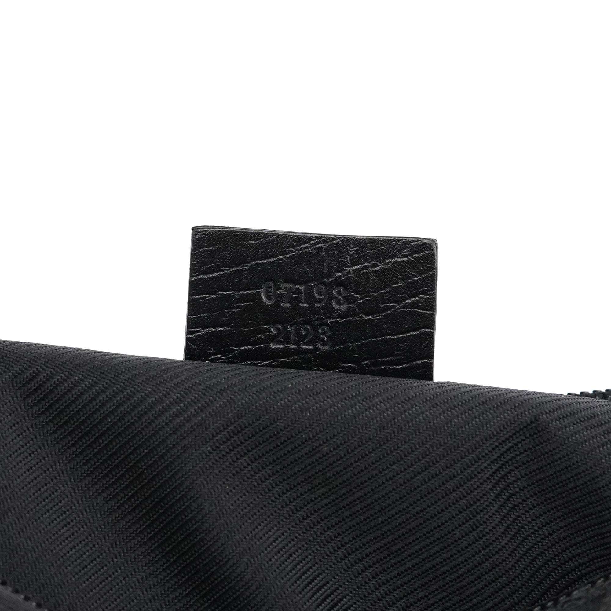 07198 Black GG Boat Pochette