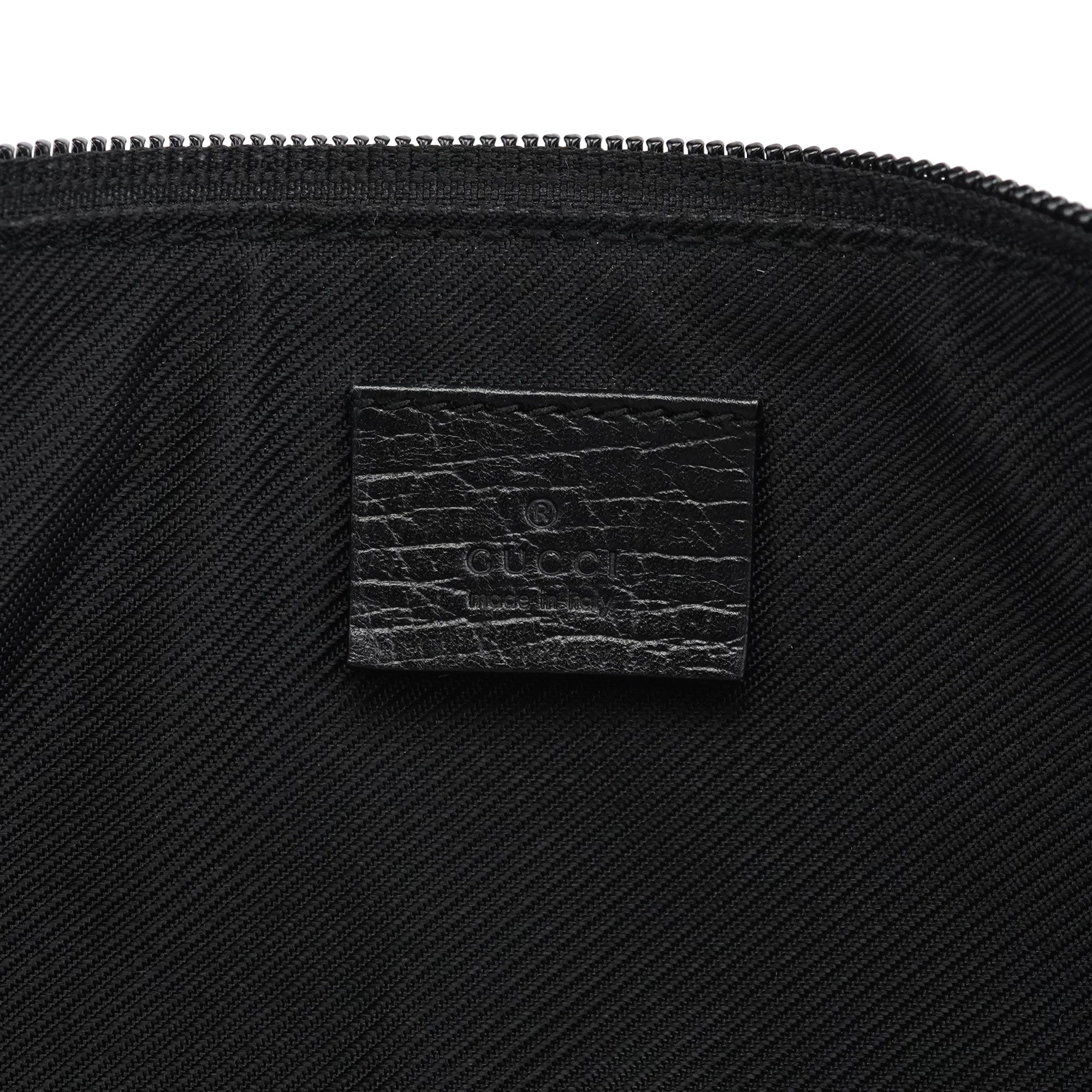 07198 Black GG Boat Pochette