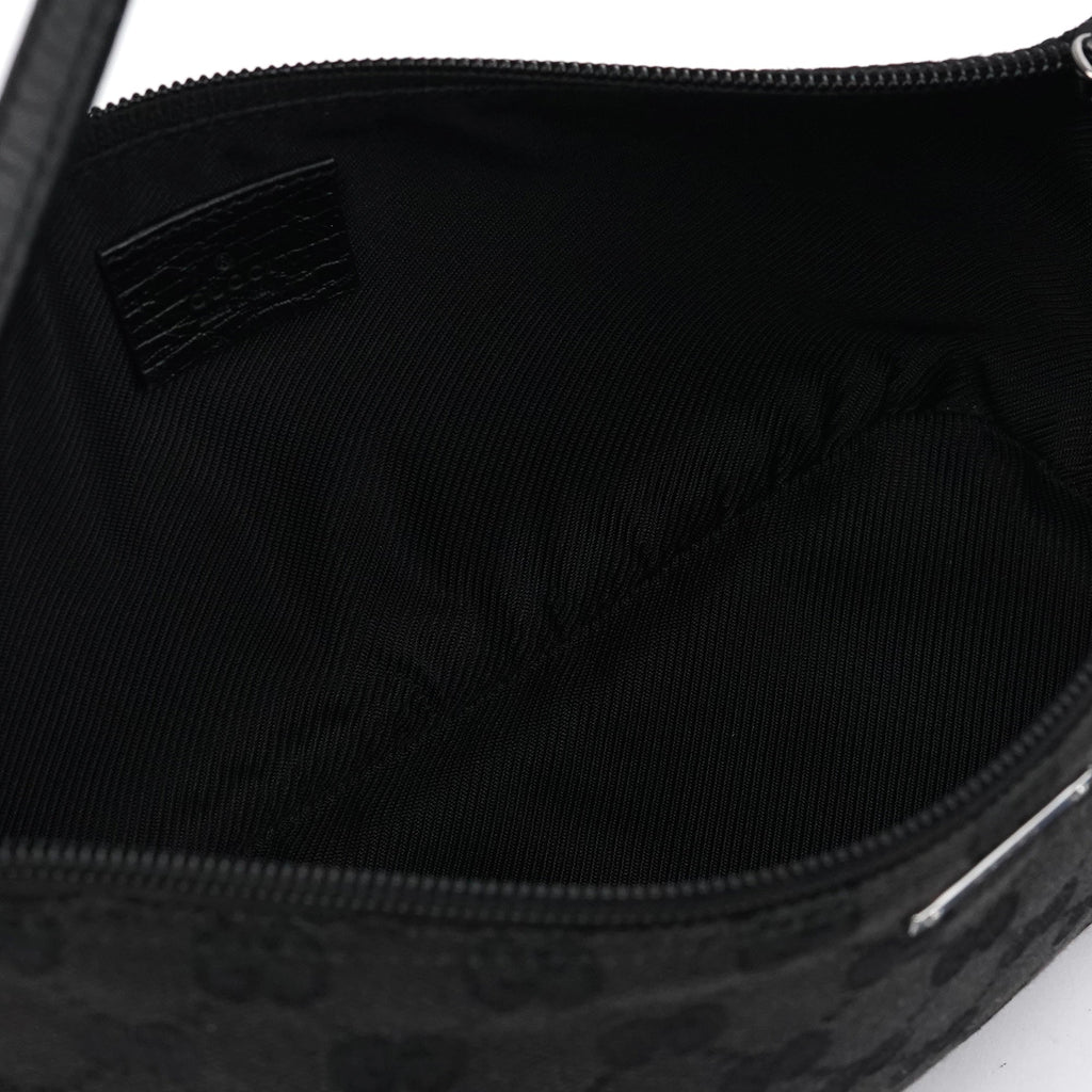 07198 Black GG Boat Pochette